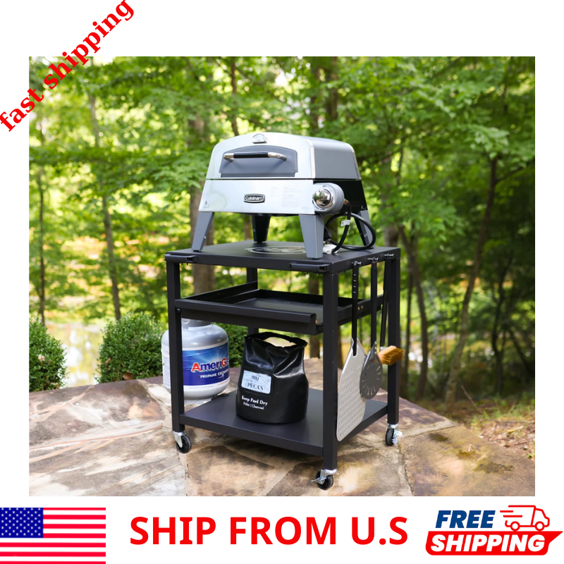 NUUK Heavy Duty 30IN Steel Pizza Oven Table - Durable & Sturdy