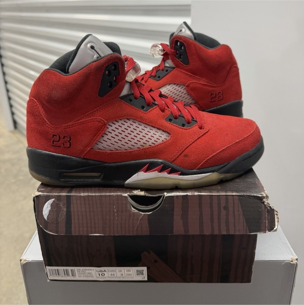 Jordan 5 Retro Raging Bull Red Size 10 (2021) DD0587-600