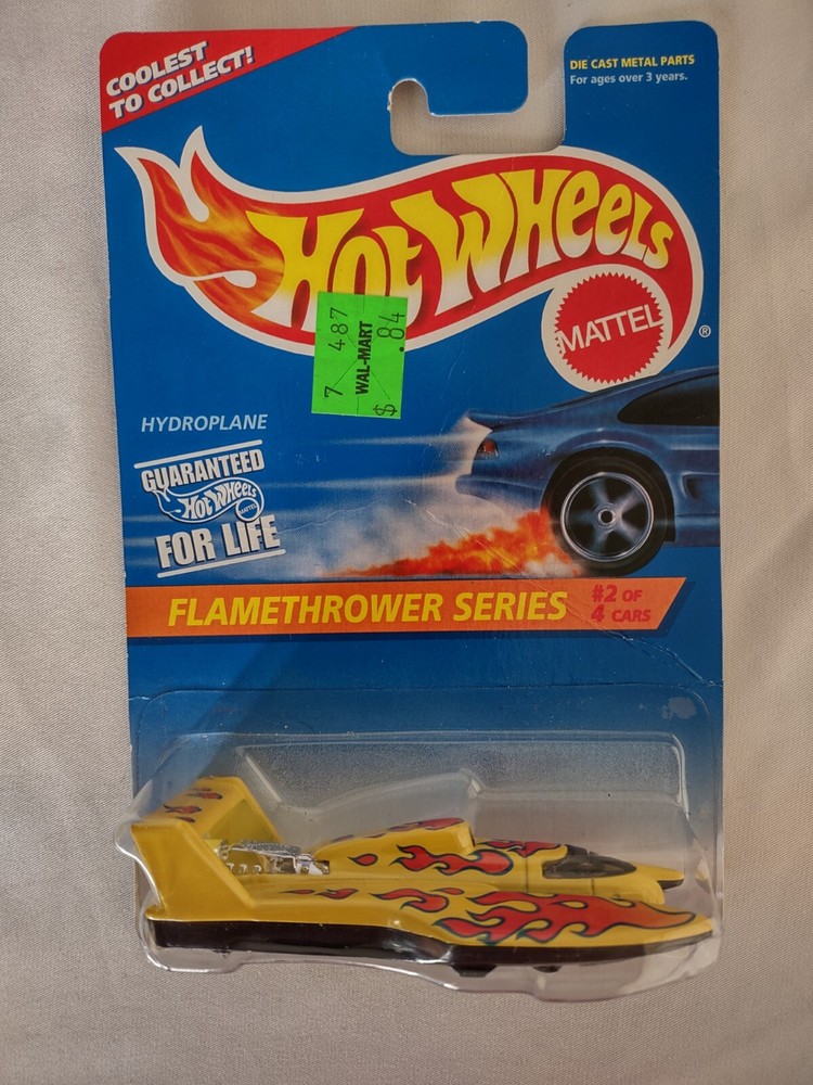 1995 HOT WHEELS FLAMETHROWER SERIES HYDROPLANE RACE BOAT #2/4 COLLECTOR # 385