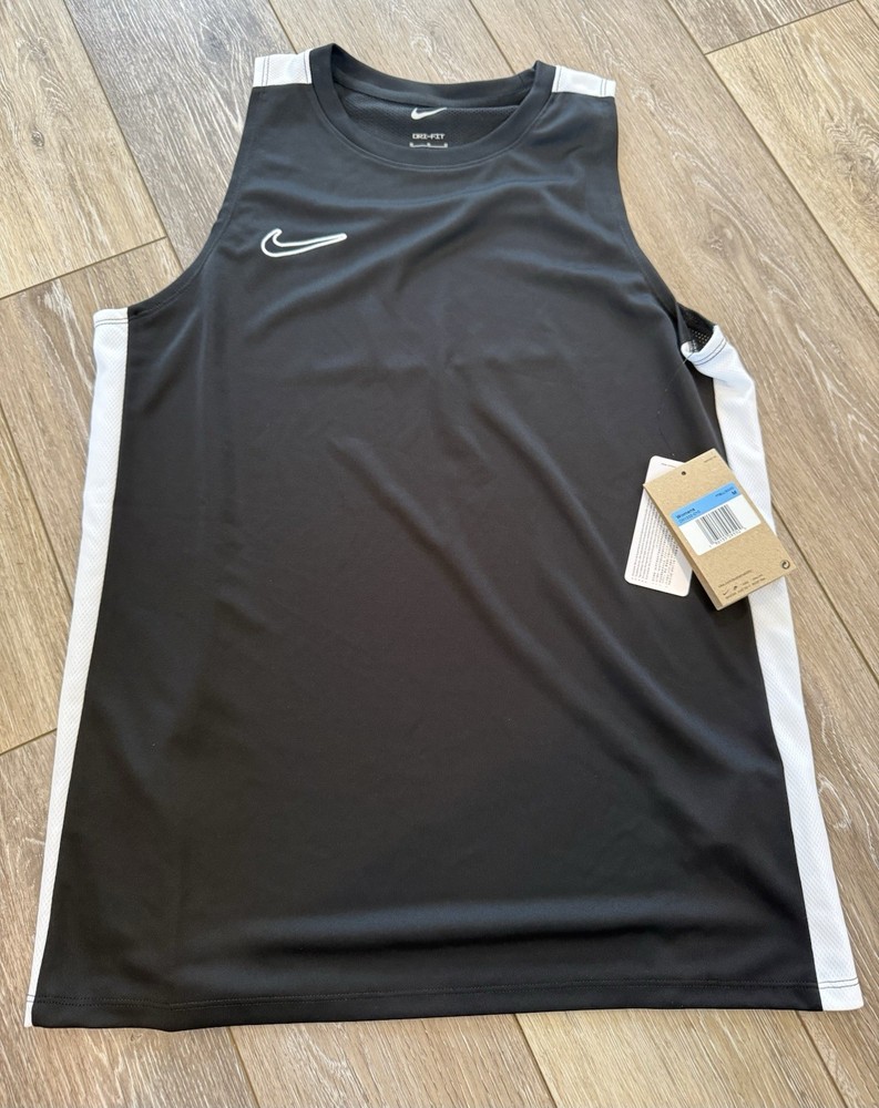 Nike Women’s Dri-FIT Academy 23 Sleeveless Soccer Top Shirt DR1332 Black Medium