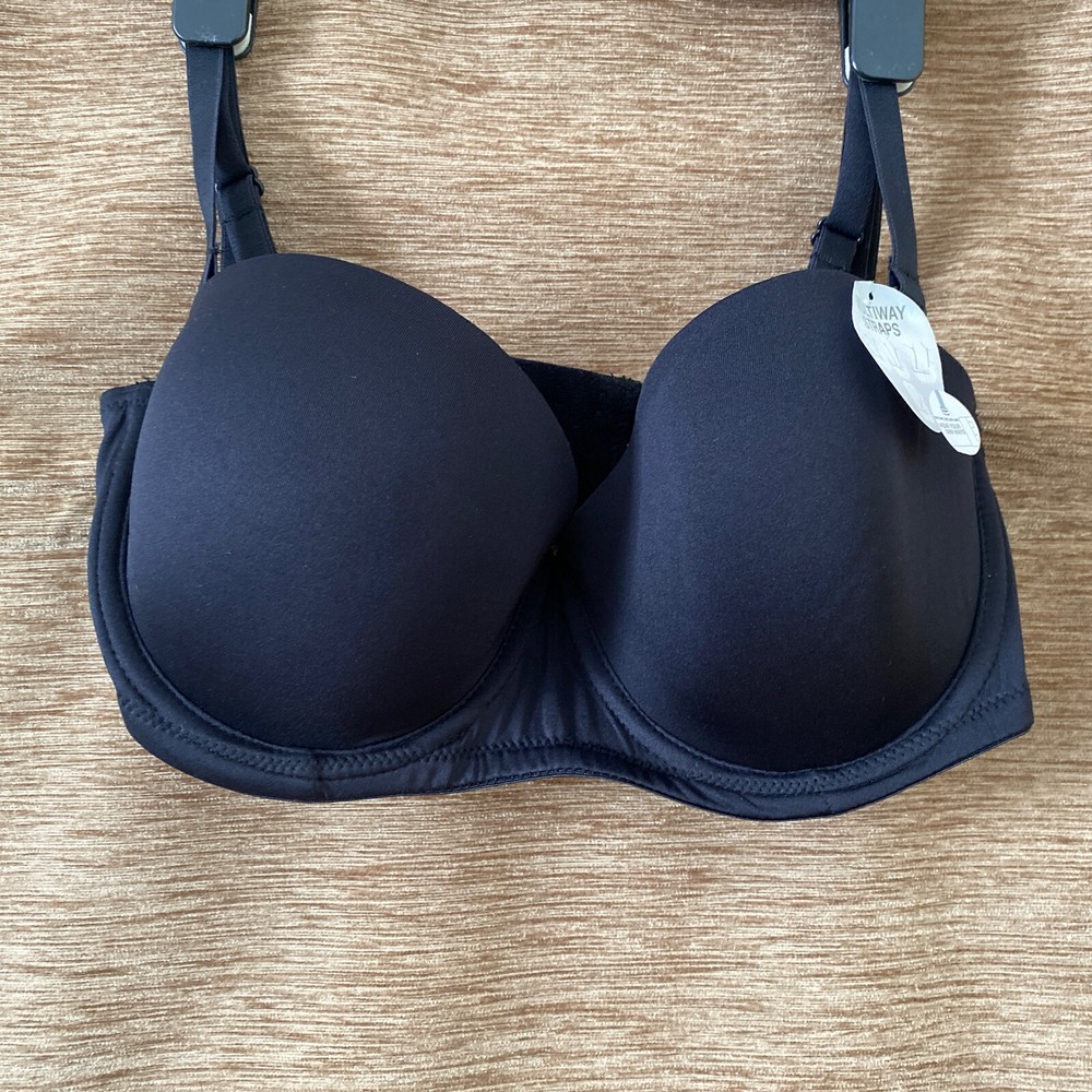 CLEARANCE SALE BWITCH LADIES WOMEN'S  BLACK UNDERWIRED T-SHIRT BRA SIZE 34D-image