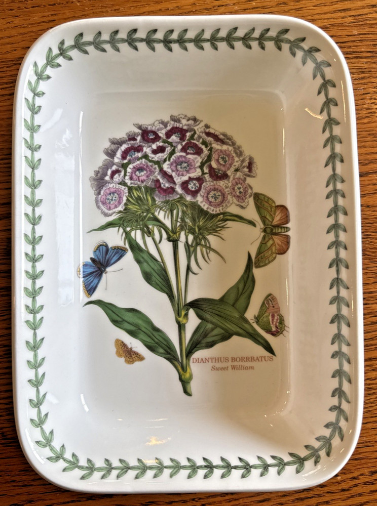 Portmeirion Botanic Garden Sweet William Small Serving Dish 8.75 x 6.5 x 2