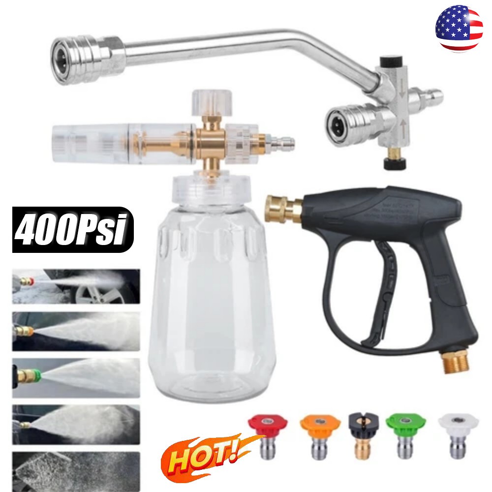 1/4 Inch Snow Foam Lance for Pressure Washer Car Wash Spray Jet  