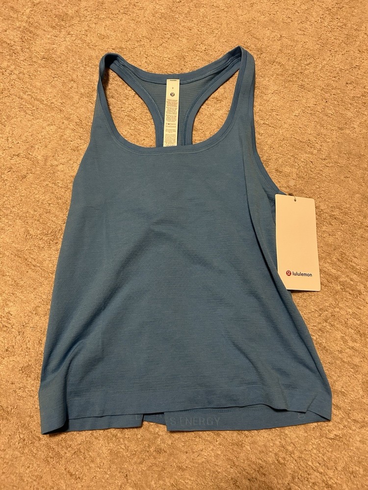 Lululemon Women's Tank Top Shirt Light Blue, Size 8, Athletic