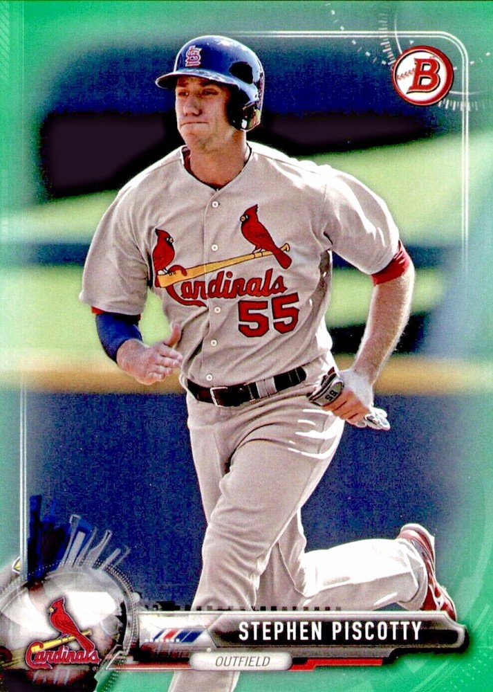 2017 Bowman Green Parallel Stephen Piscotty #13 99