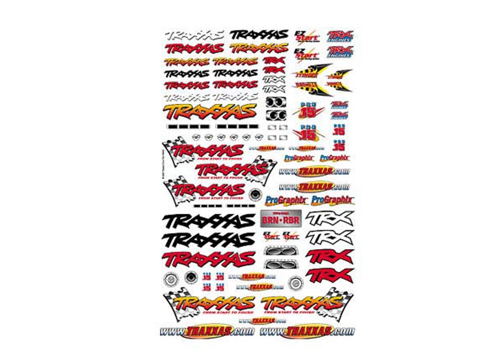 Traxxas TRX-6 1/10 Scale 6x6 RC Hauler with Official Team Racing Decal Set 995