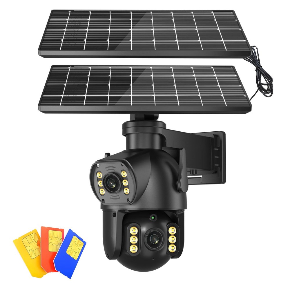 4G LTE Solar Security Camera No WiFi Wireless Outdoor Cellular Surveillance