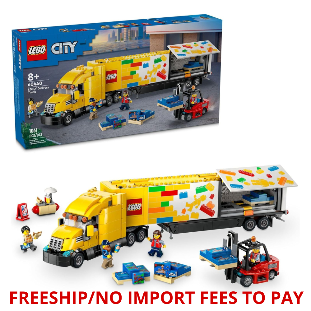 New Sealed LEGO City Yellow Delivery Truck Building Set 60440