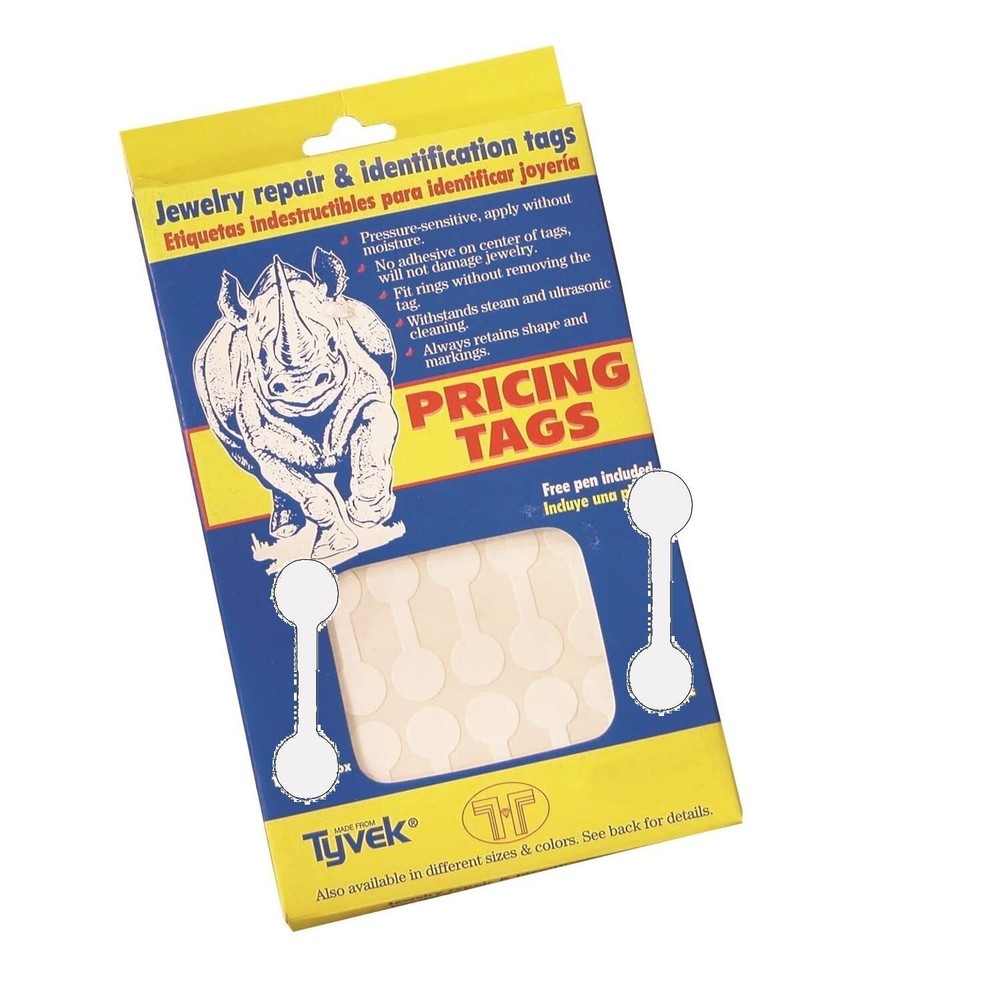 1250 Piece Value Pack Jewelry Repair, Price and Identification Tags/Tyvek Sel...