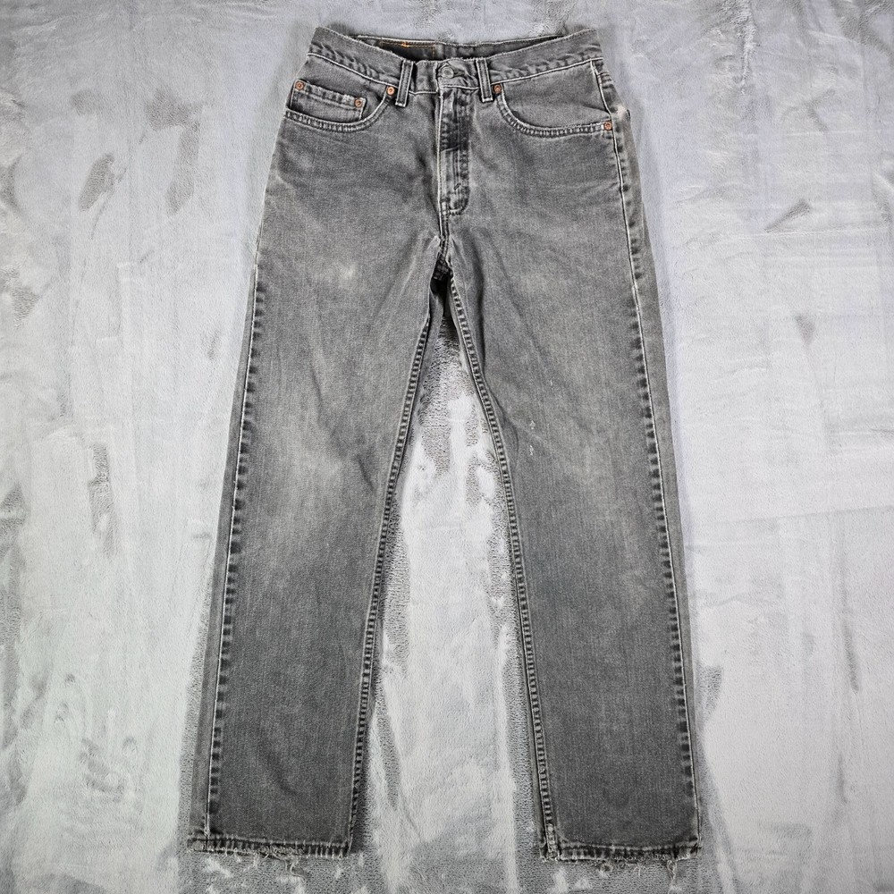 Vintage 1990s Distressed Levi's 505 Made in Canada Gray Wash Jeans (30x29)