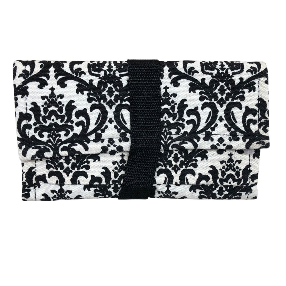 Benton Blair Black White Damask Coupon Organizer Wallet Gift-image