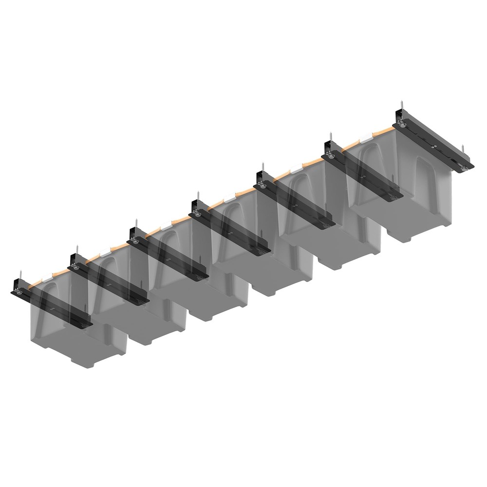 Overhead Garage Storage Racks for Bins, Ceiling Storage Rack Garage Hanging O...