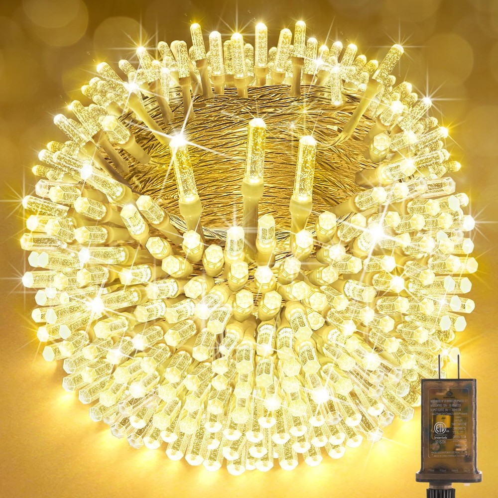 1200 LED 472FT Outdoor Christmas String Lights with Timer and 8 Lighting Modes