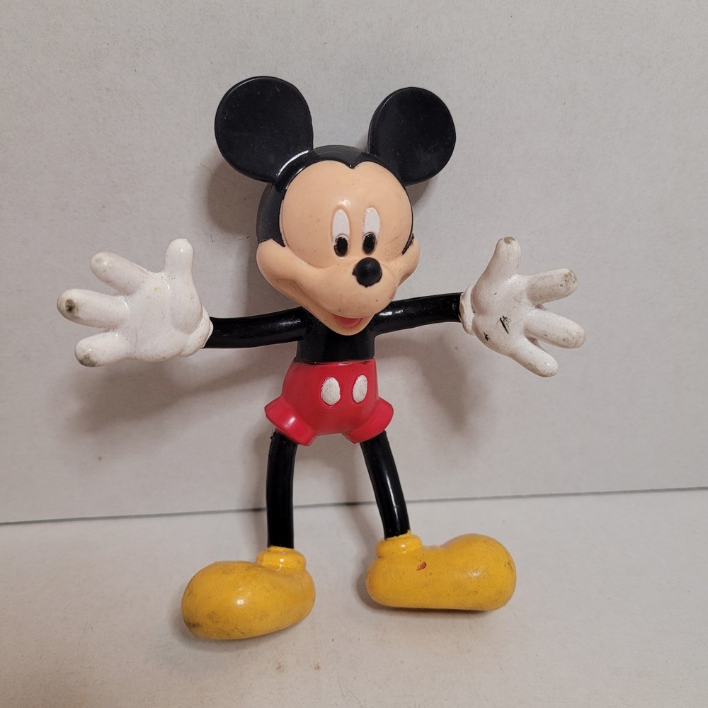 Walt Disney World Mickey Mouse 4 Inch Poseable Bendable Action Figure Toy