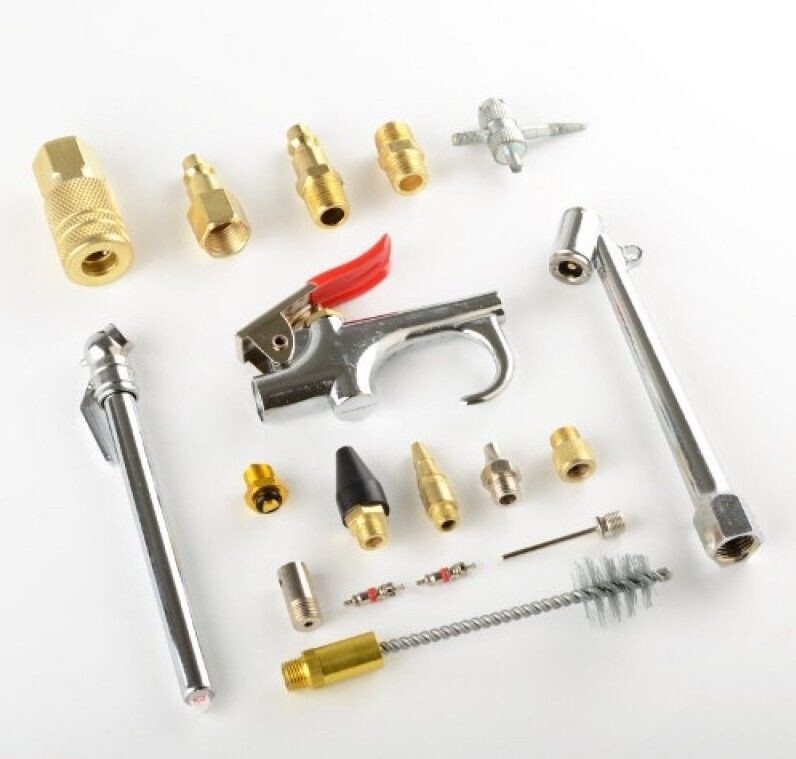 18 Pcs Air Accessory Kit Air Compressor Tools & Fittings Starter Kit Automotive