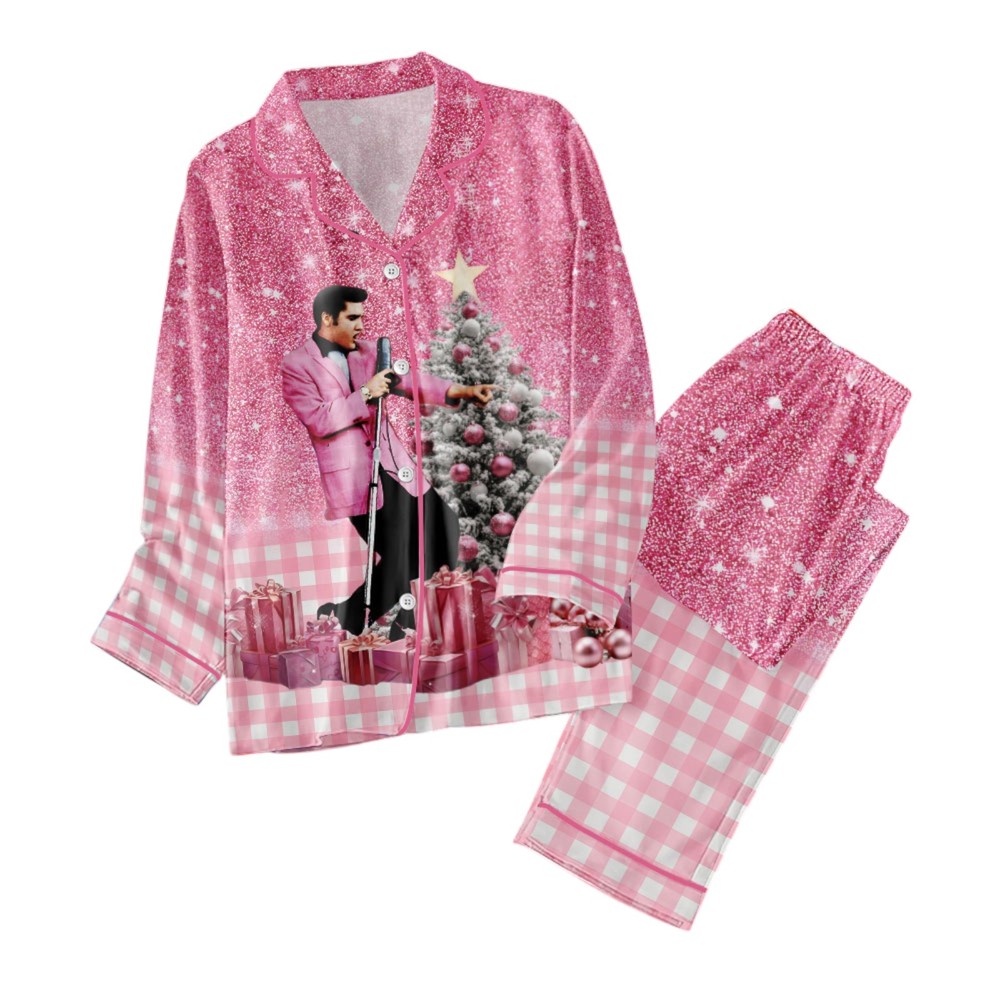 Elvis Presley Button Down Pajamas Set   MAITM 9227