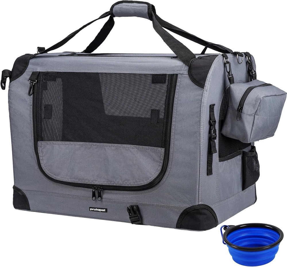 Spacious 24-Inch Cat Carrier for Small to Medium Dogs & Cats
