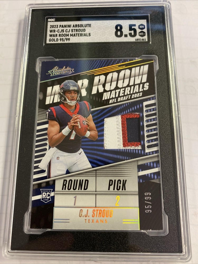 2023 Panini Absolute - War Room Materials Gold #WR-CJS C.J. Stroud /99 (MEM, RC)