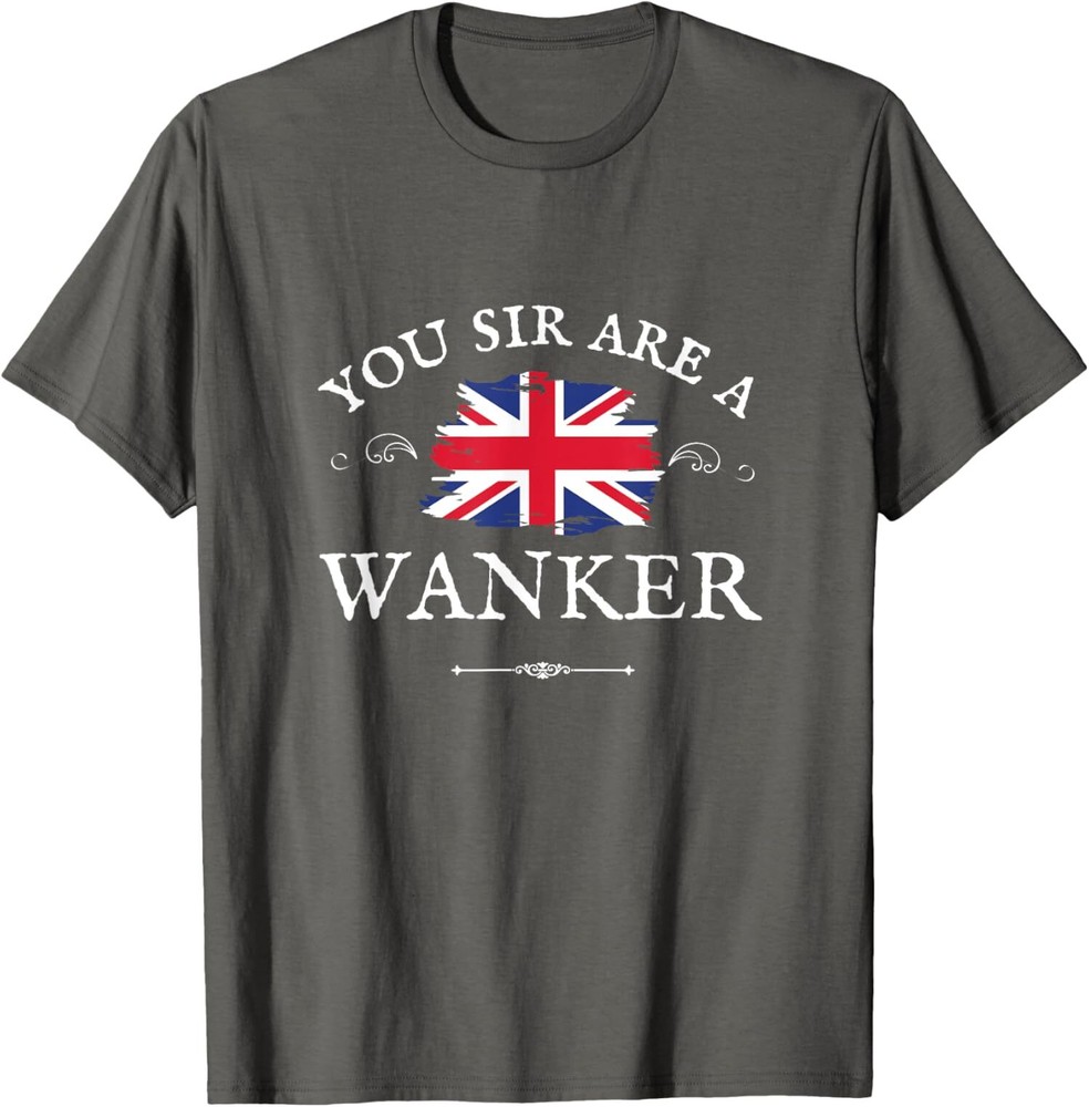 Funny British Wanker Unisex T-Shirt UK GB Union Flag Design