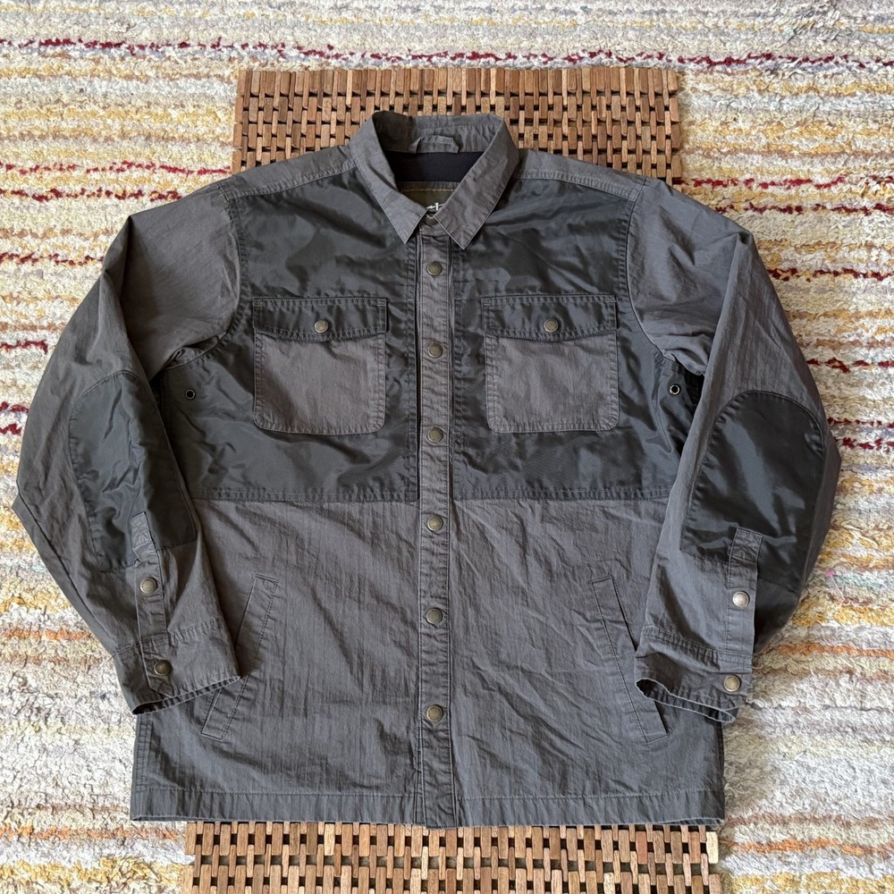Howler Brothers Utility Snap Front Jacket Green Full Zip Men's Size Medium M
