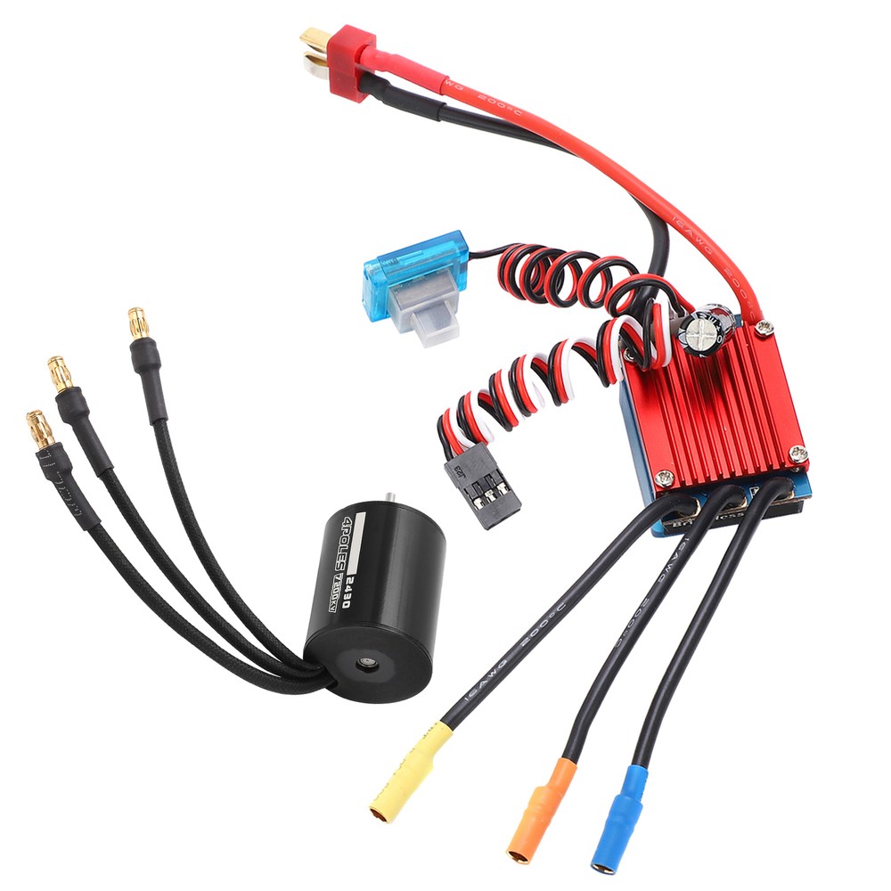 RC 2430 7200KV Waterproof Brushless Motor With 25A ESC Set For 1/16 1/18 RC FD