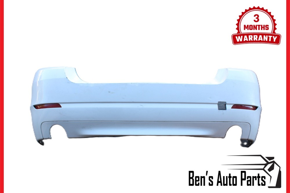 2011-2013 BMW F10 528i 535i 550i SEDAN REAR BUMPER COVER WHITE OEM