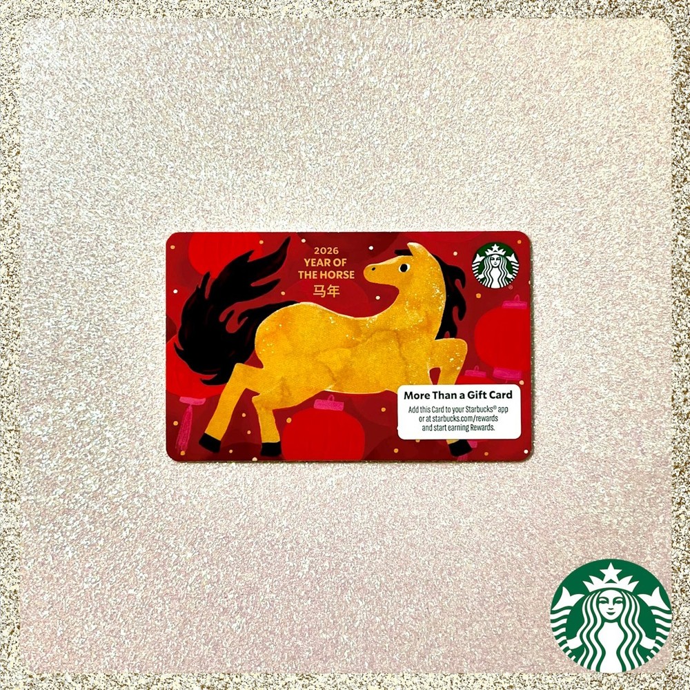 🐴 2026 Starbucks Lunar New Year Gift Card 