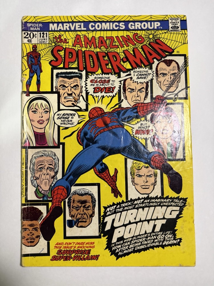 The Amazing Spider-Man #121 (Marvel Comics June 1973) Death Of Gwen Stacy 🔑