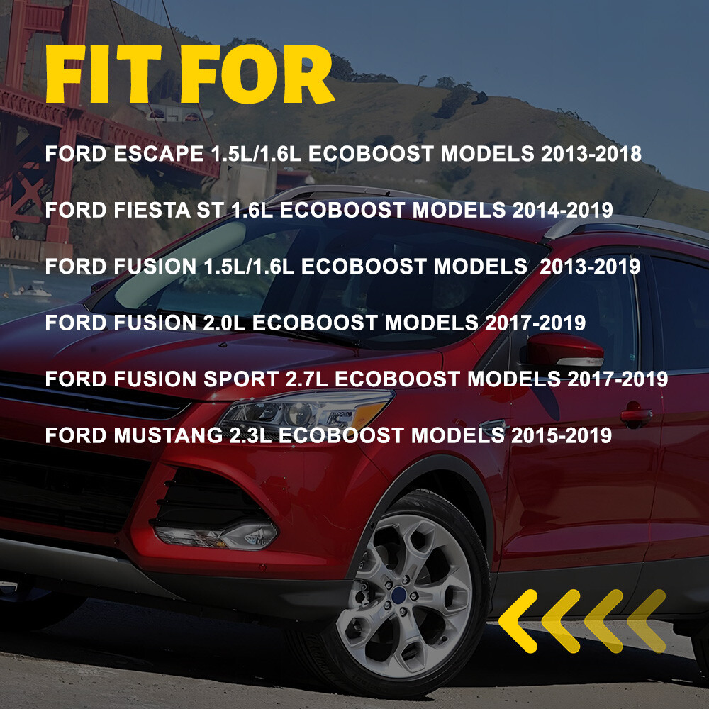 For Escape Ford Fiesta ST Fusion EcoBoost BOV Mustang Blow Off Valve Adapter Red