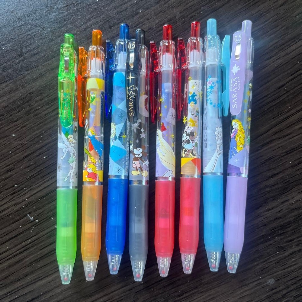 SARASA Disney character ballpoint pen set of 8 #2e7369