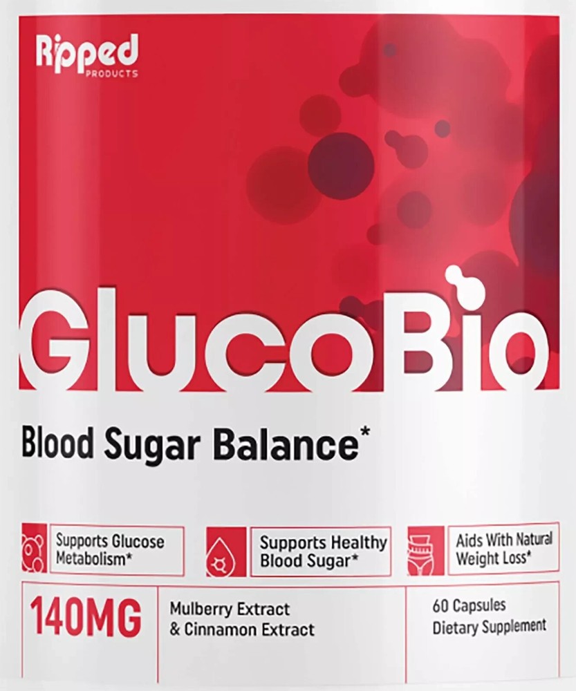 GlucoBio Blood Sugar Health Support Dietary Supplement - 60 Capsules 07/2026