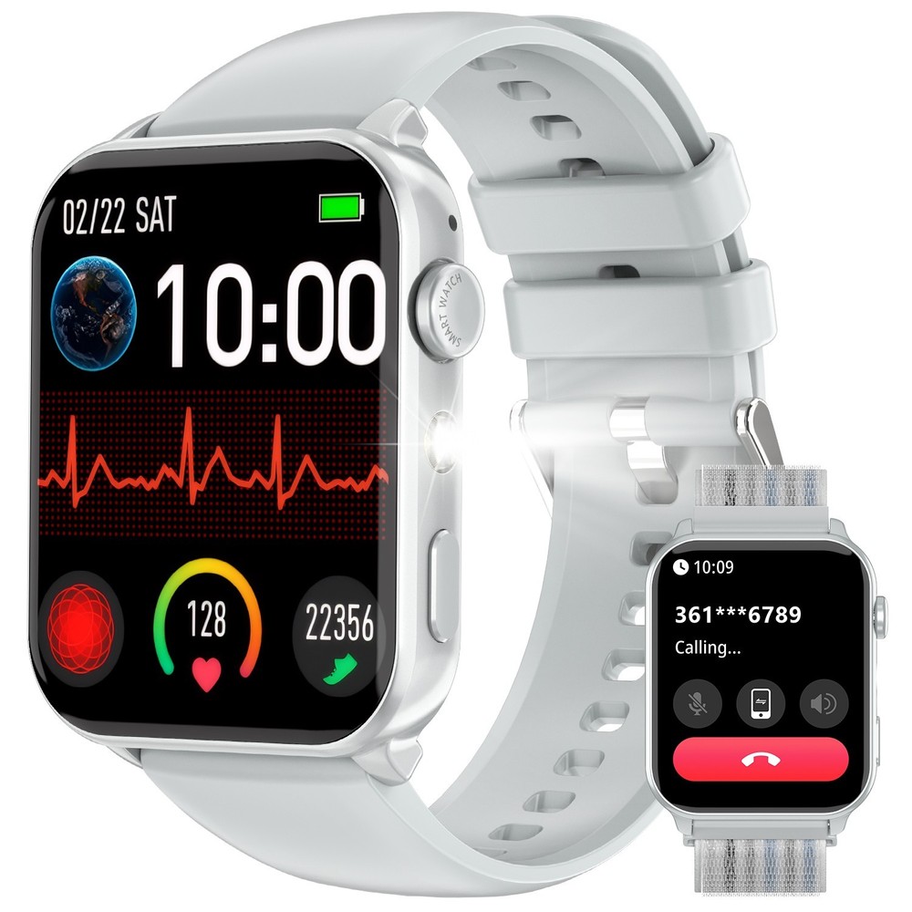 2025 Waterproof Smartwatch for Men Women Compatible with iPhone Samsung Bluetooth Fitness Tracker