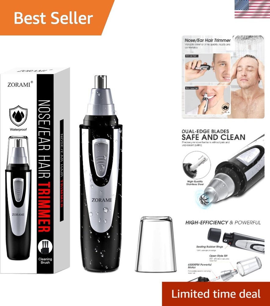 2025 Waterproof Ear & Nose Hair Trimmer for Men & Women - Professional Grooming Clipper