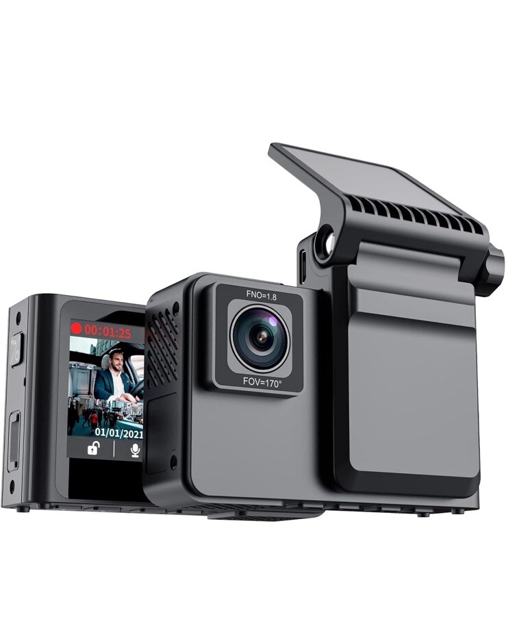 2K Dual Dash Cam 2K Front and 1080P Cabin