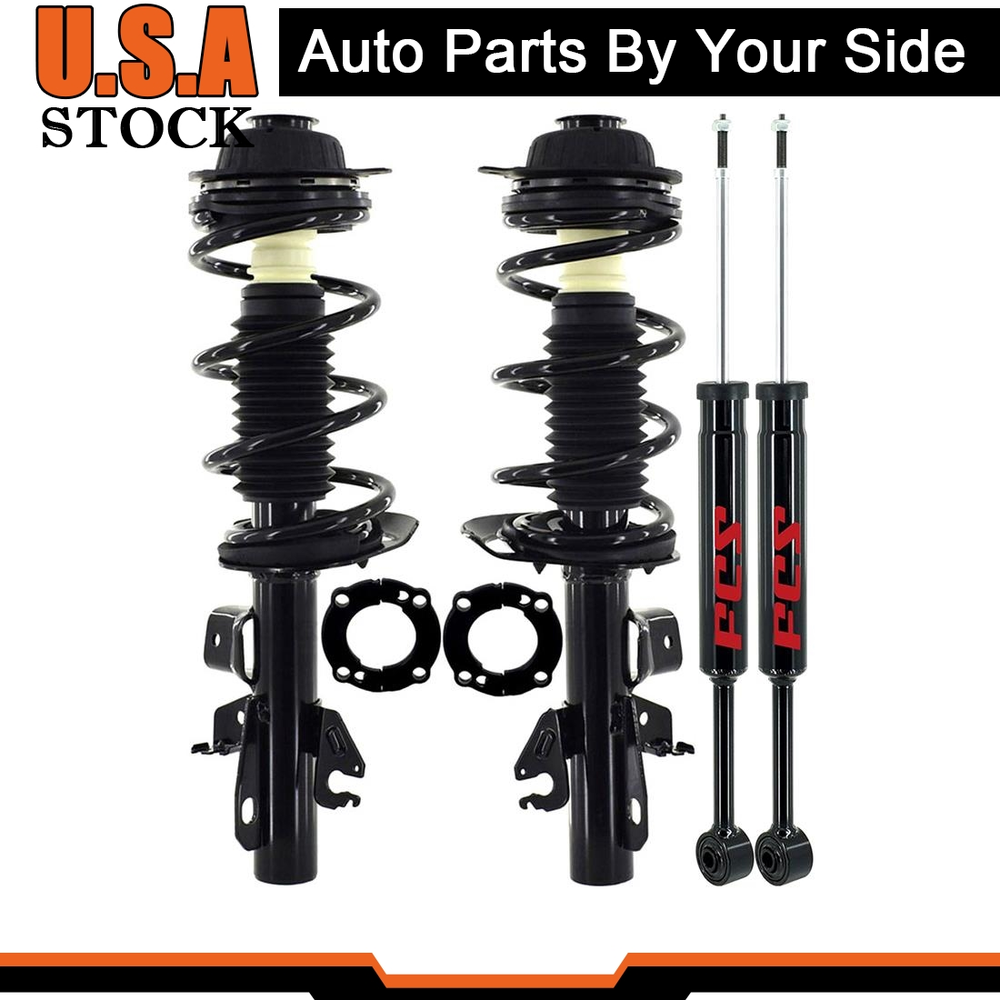 Front Struts & Rear Shocks With Sway Bar For 2015-2017 Chrysler 200 4X4 Lifetime