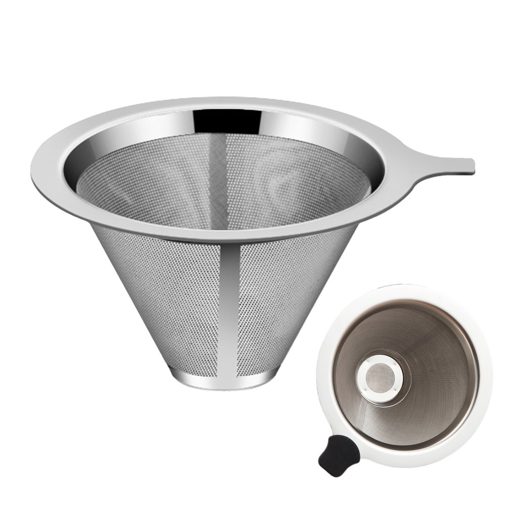 Pour Over Coffee Filter Stainless Steel Reusable Coffee Dripper Drip Cup Coffee