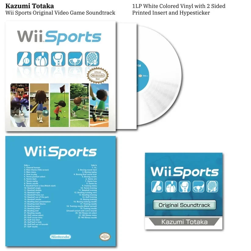 Wii Sports Video Game Soundtrack (2006) Vinyl BRAND NEW RARE SEALED - SHIPS NOW!