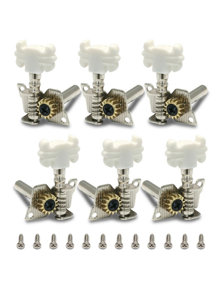 Metallor Acoustic Classical Guitar Tuning Pegs Musical Machine Heads Tuners 3R3L