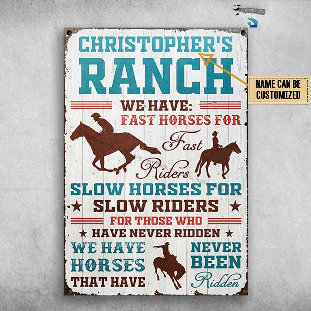 Horse Riding, We Have Fart Horses For Fast Rider Customized Personalized NAME