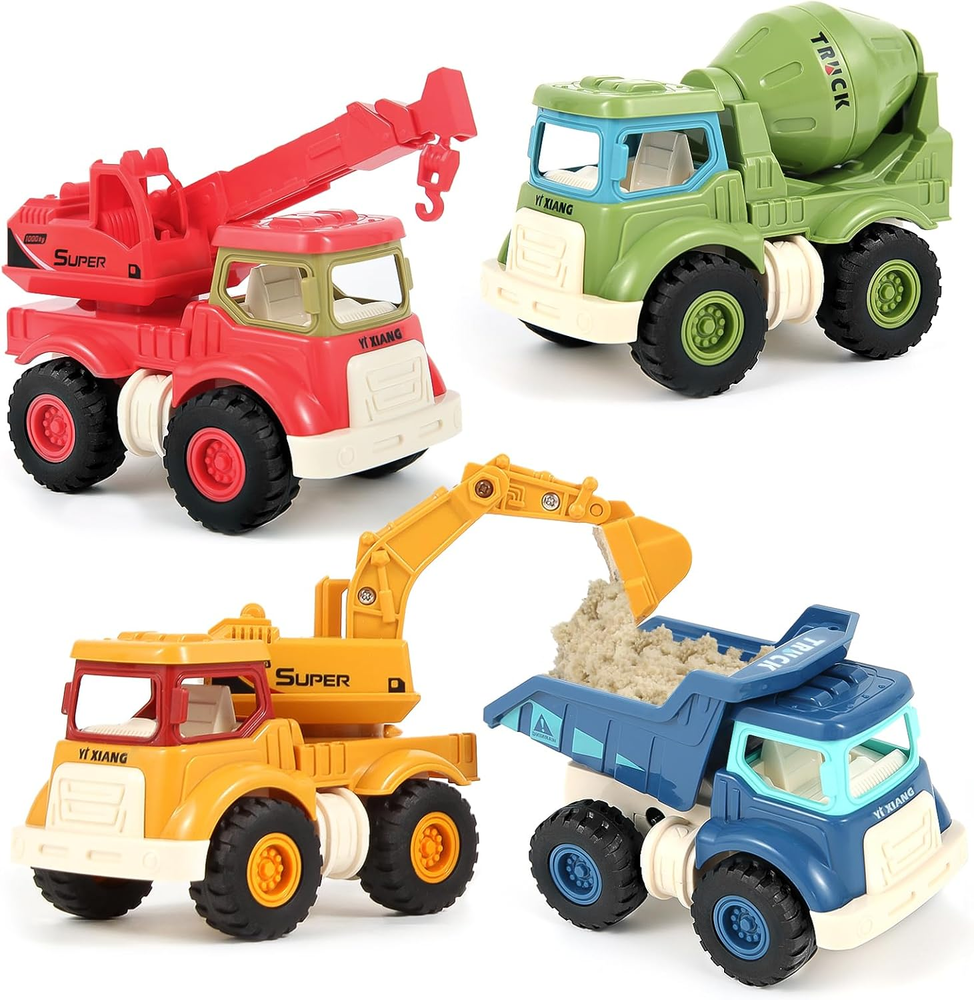 Best Construction Toys for Toddlers Ages 2-5 – Sandbox Excavator Set for Boys & Girls