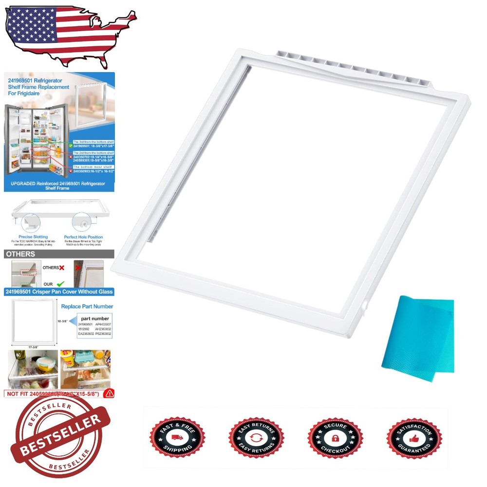 Reinforced Frigidaire Shelf Frame Without Glass - 241969501 Replacement