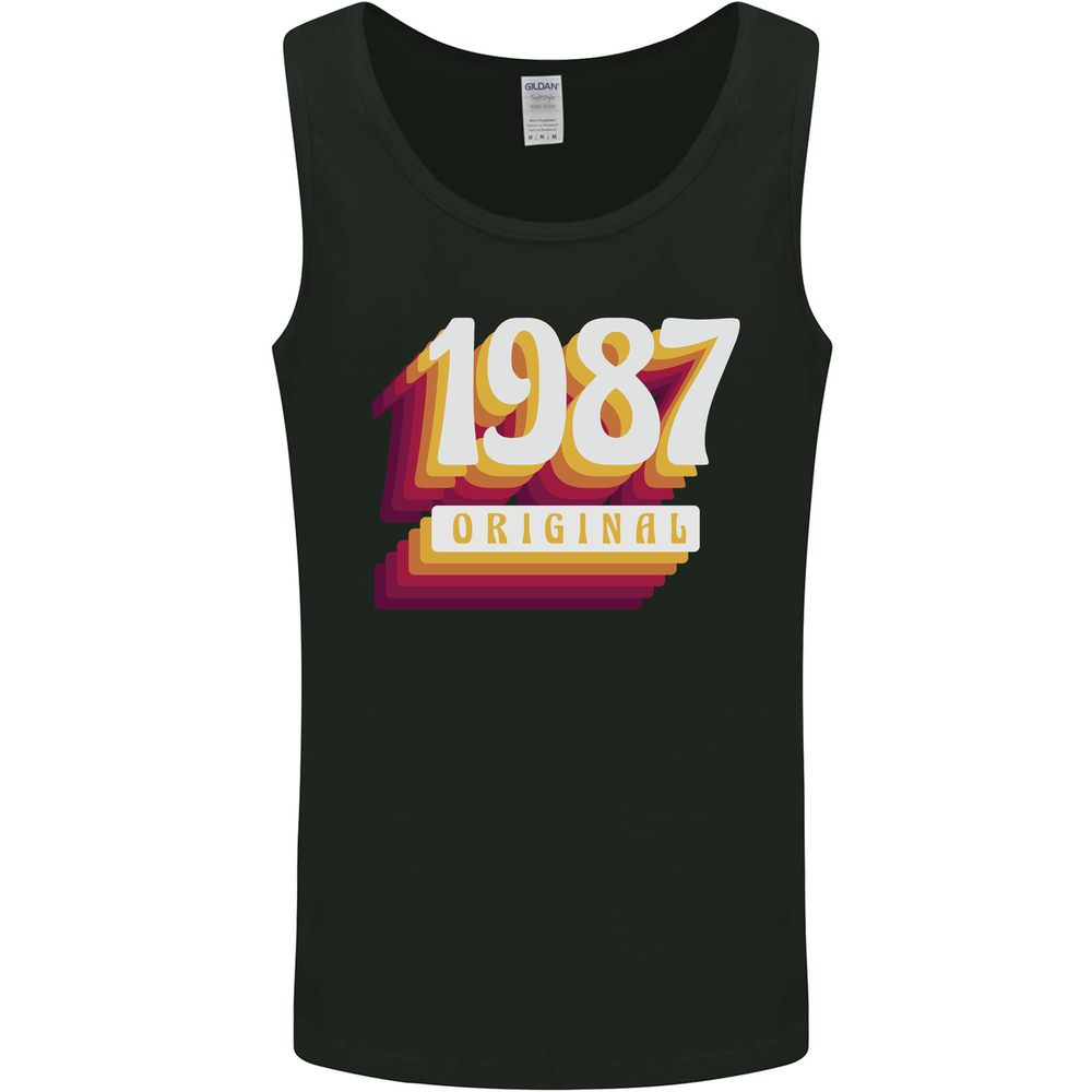 Retro 38th Birthday Original 1987 Mens Vest Tank Top