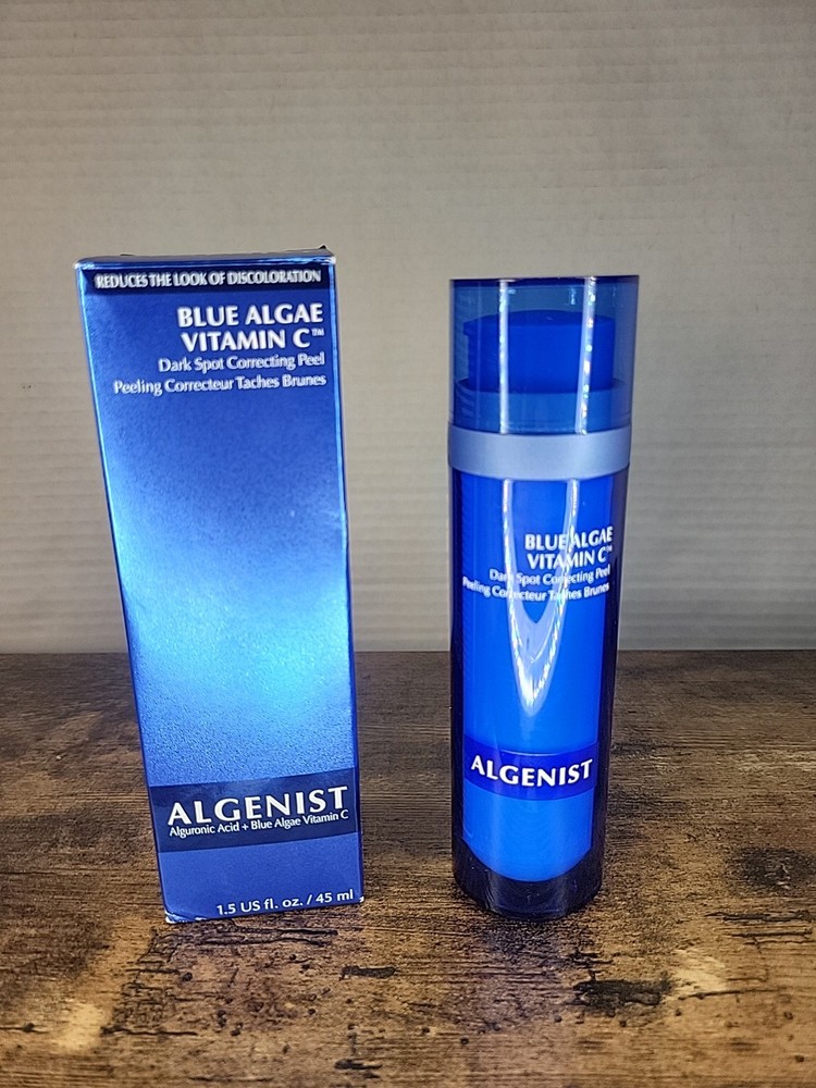 Algenist Blue Algae Vitamin C Dark Spot Correcting Peel 1.5 oz Brightens Skin