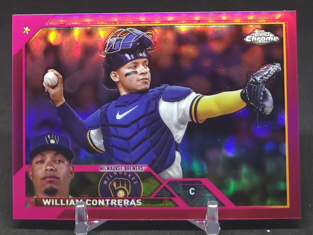 2023 Topps Chrome Update Series - William Contreras #USC197 Magenta Refractor /399