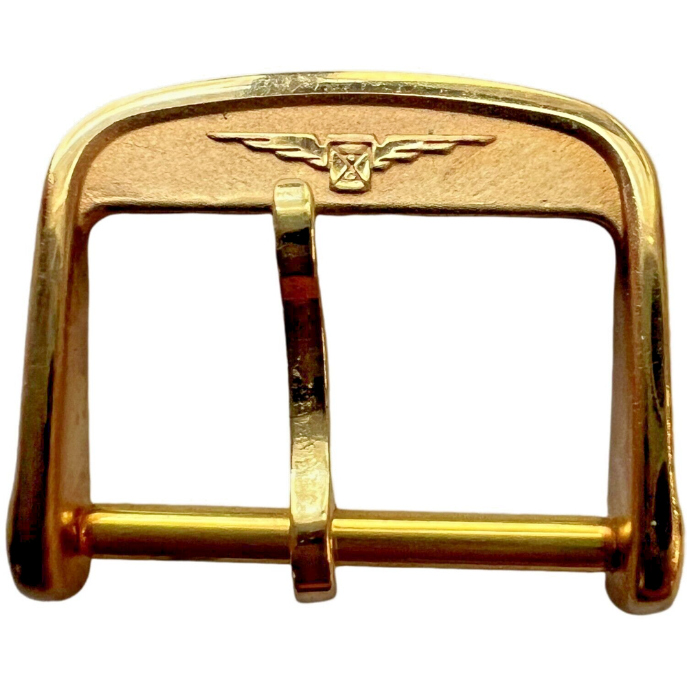 Longines Gold Polished & Satin 14mm Buckle NOS Replacement Strap Accessory