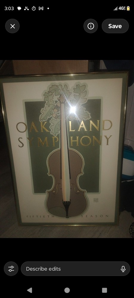 David Lance Goines,  OAKLAND SYMPHONY #103, 