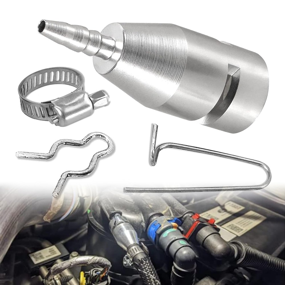 Aluminum Upgraded 6.7L Powerstroke Fuel Filter Return Line Connector with For
