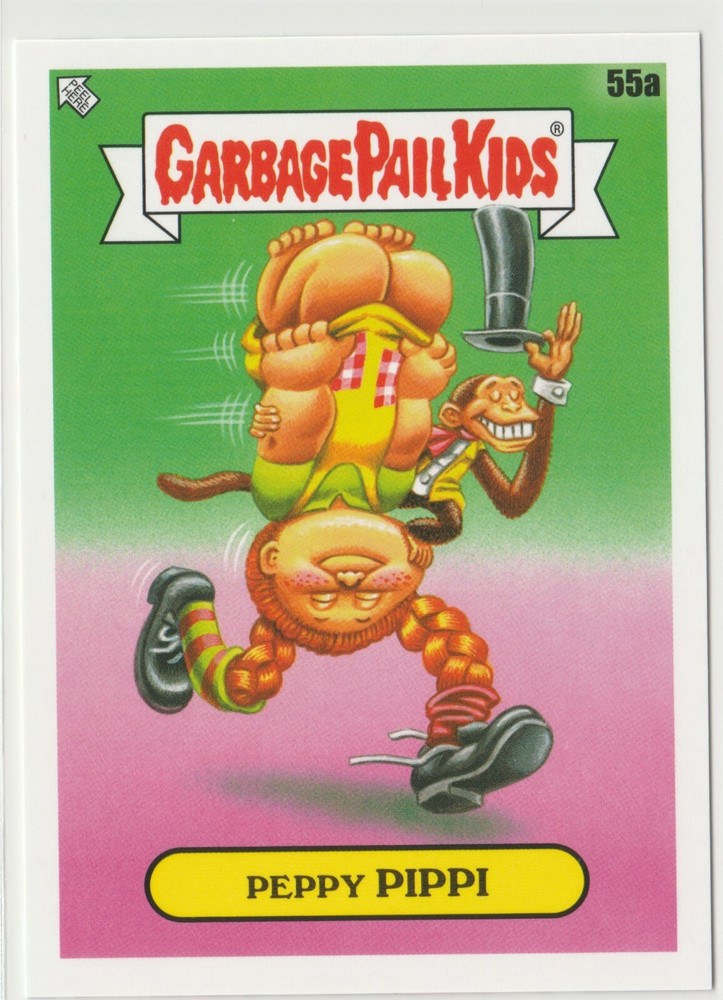 Peppy Pippi #55a Garbage Pail Kids GPK 2022 Book Worms Trading Card