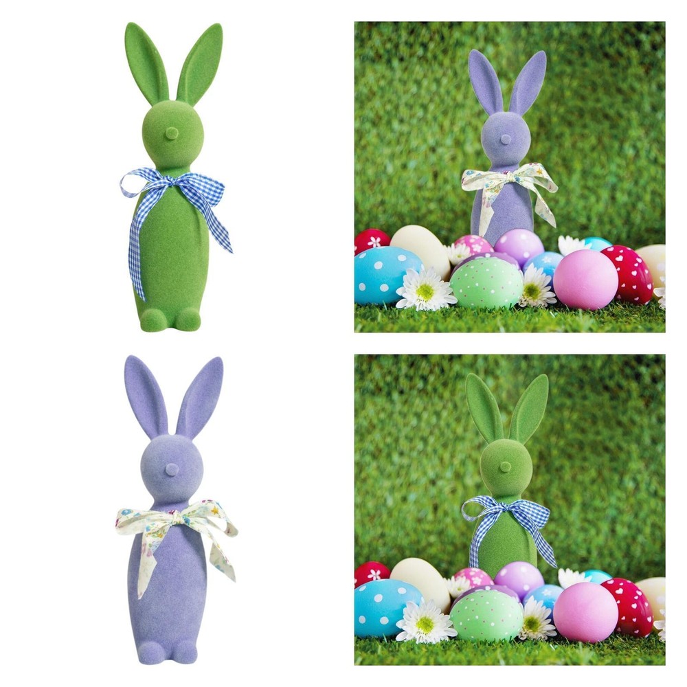 Rabbit Ornament Present Gifts Art Bunny Statue for Garden Meeting Room Lawn