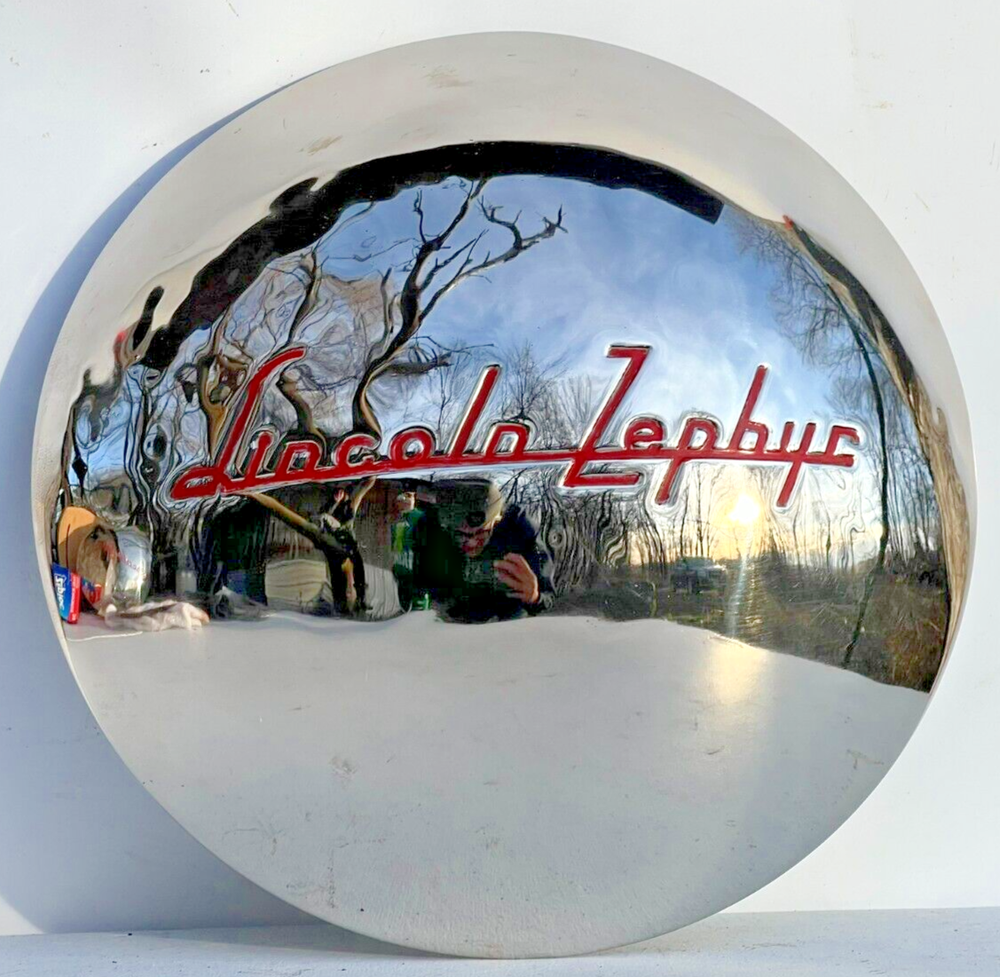 1940 Lincoln Zephyr Chrome Replated Hubcap Wheel Cover
